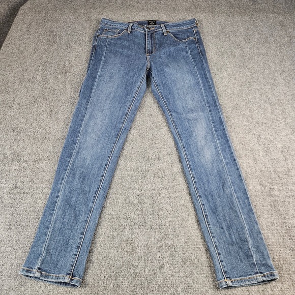 Just Black Denim Denim - Just Black Denim Front Seam Skinny Jeans Medium Wash Made in USA Size 29